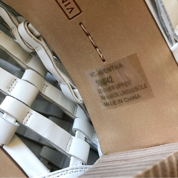 Vince Camuto Aventha White Woven Peep Toe Ankle Boots Booties New 10 - Picture 7 of 12